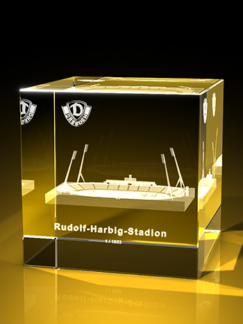 Rudolf-Harbig-Stadions Dresden mit Dynamo-Emblem
